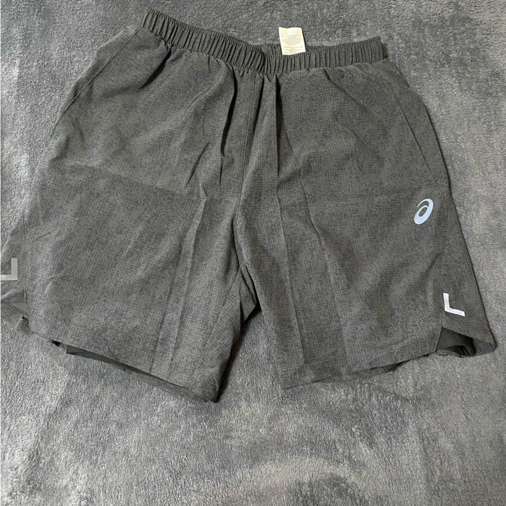 Heathered grey ASICS athletic shorts - LINED